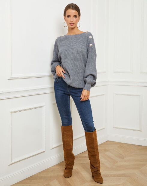 Pull Ella gris foncé