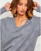 Pull Gabriella gris