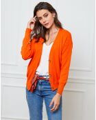 Gilet en Cachemire mélangé Laura orange