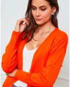 Gilet en Cachemire mélangé Laura orange