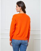 Gilet en Cachemire mélangé Laura orange