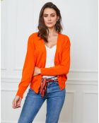 Gilet en Cachemire mélangé Laura orange