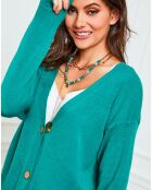 Gilet en Cachemire mélangé Laura vert
