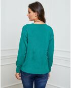 Gilet en Cachemire mélangé Laura vert