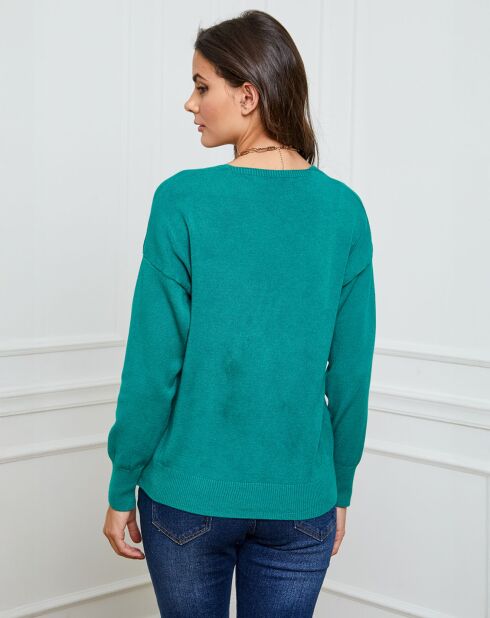 Gilet en Cachemire mélangé Laura vert