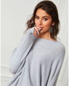 Pull en Cachemire mélangé Lena gris clair