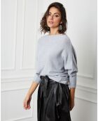 Pull en Cachemire mélangé Lena gris clair