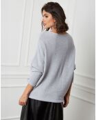 Pull en Cachemire mélangé Lena gris clair