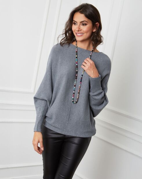 Pull en Cachemire mélangé Lena gris foncé