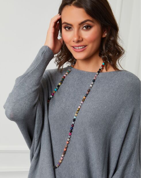 Pull en Cachemire mélangé Lena gris foncé