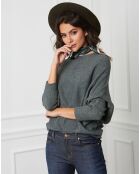 Pull en Cachemire mélangé Lena kaki