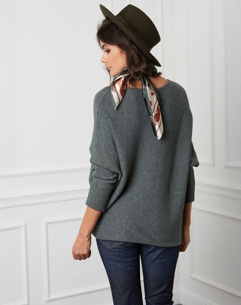 Pull en Cachemire mélangé Lena kaki