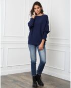 Pull en Cachemire mélangé Lena marine