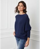 Pull en Cachemire mélangé Lena marine