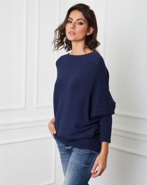 Pull en Cachemire mélangé Lena marine