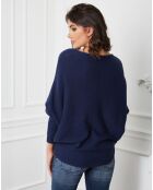 Pull en Cachemire mélangé Lena marine