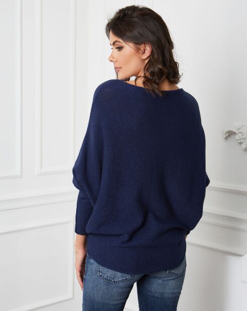 Pull en Cachemire mélangé Lena marine