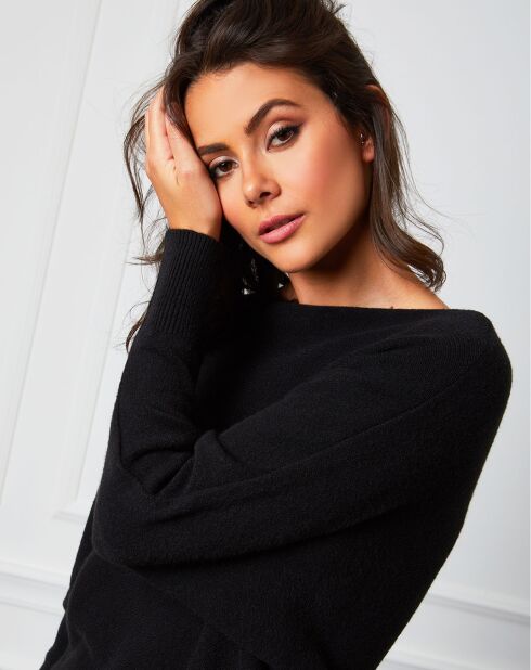 Pull en Cachemire mélangé Lena noir