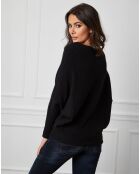 Pull en Cachemire mélangé Lena noir
