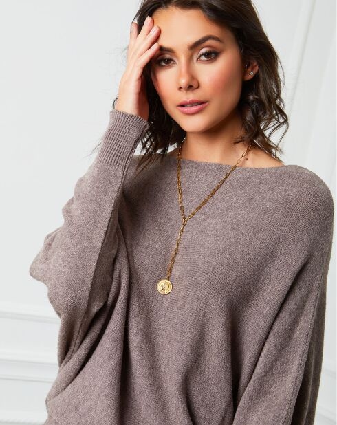 Pull en Cachemire mélangé Lena taupe
