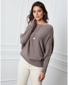 Pull en Cachemire mélangé Lena taupe