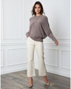 Pull en Cachemire mélangé Lena taupe