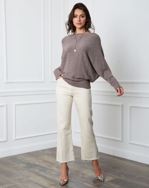 Pull en Cachemire mélangé Lena taupe