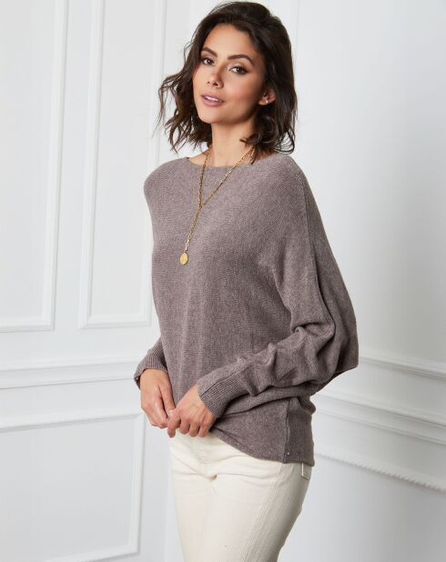 Pull en Cachemire mélangé Lena taupe