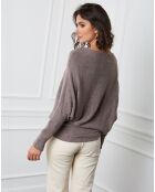 Pull en Cachemire mélangé Lena taupe