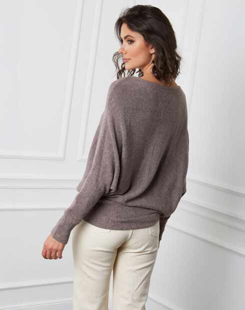 Pull en Cachemire mélangé Lena taupe