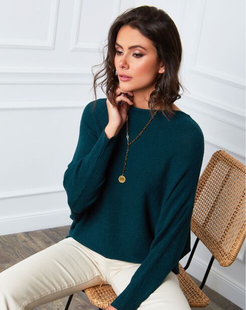 Pull en Cachemire mélangé Lena vert