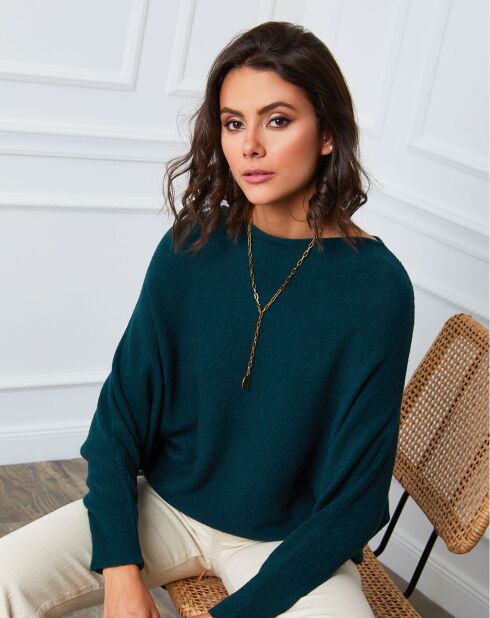 Pull en Cachemire mélangé Lena vert
