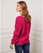 Gilet en Cachemire mélangé Liv fushia