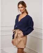 Gilet en Cachemire mélangé Liv marine