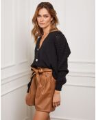 Gilet en Cachemire mélangé Liv noir