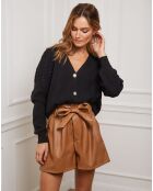 Gilet en Cachemire mélangé Liv noir