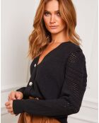 Gilet en Cachemire mélangé Liv noir