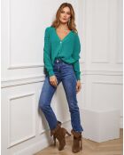 Gilet en Cachemire mélangé Liv vert