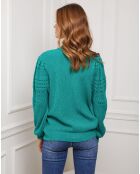 Gilet en Cachemire mélangé Liv vert