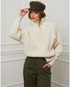 Pull 100% Laine Noa beige