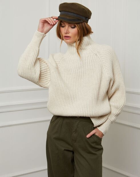 Pull 100% Laine Noa beige