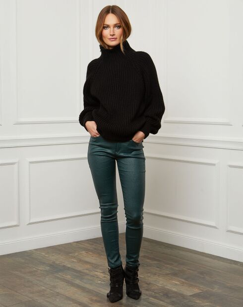 Pull 100% Laine Noa noir