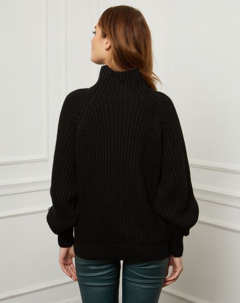 Pull 100% Laine Noa noir