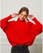 Pull 100% Laine Noa rouge