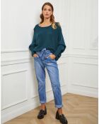 Pull Sarah vert bouteille