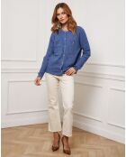 Gilet en Cachemire mélangé Stephanie indigo
