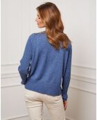 Gilet en Cachemire mélangé Stephanie indigo