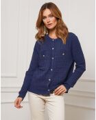 Gilet en Cachemire mélangé Stephanie marine