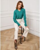 Gilet en Cachemire mélangé Stephanie vert