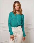 Gilet en Cachemire mélangé Stephanie vert